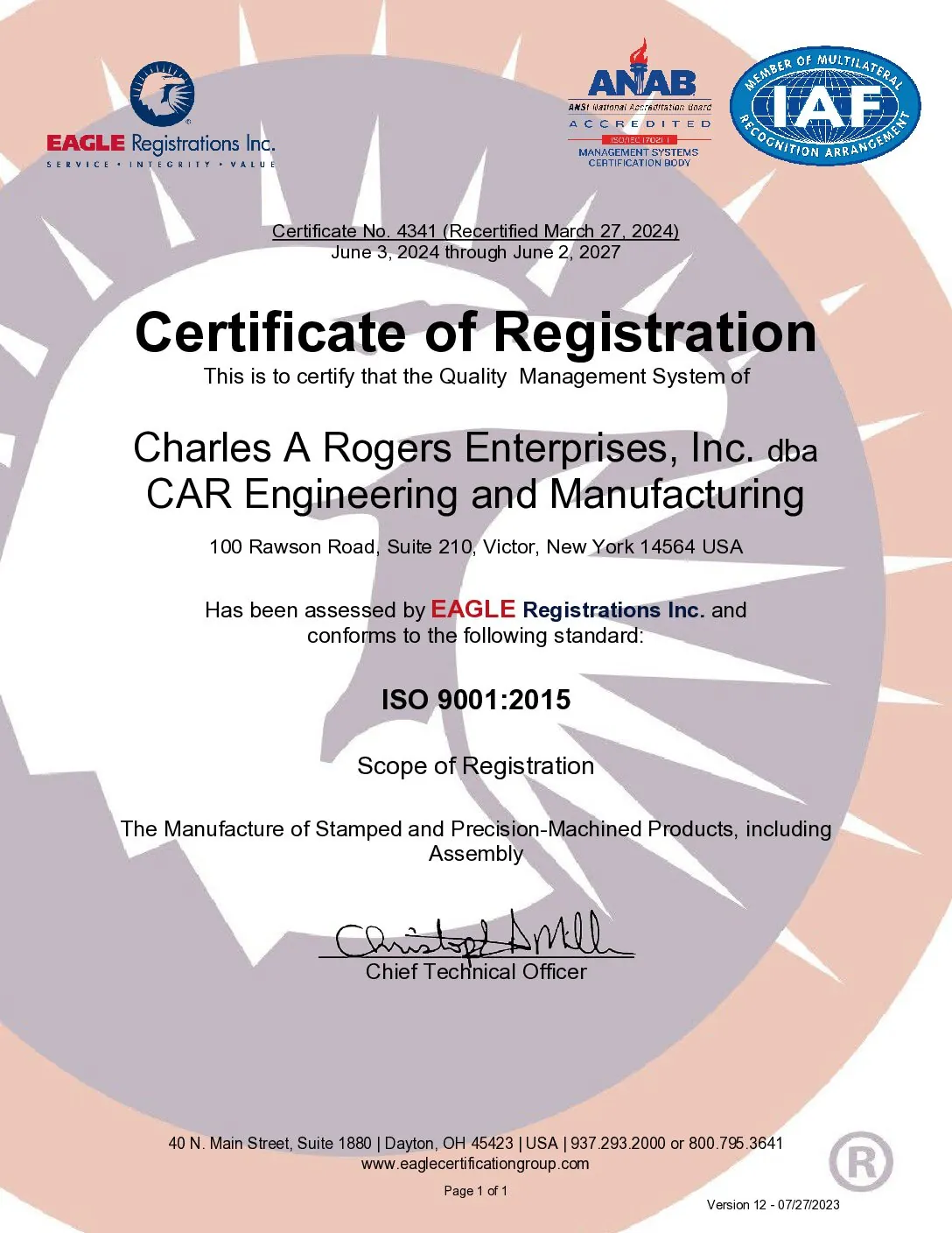 ISO Quality Certification